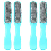 Kuber Industries Hair Brush | Flexible Bristles Brush | Hair Brush with Paddle | Straightens & Detangles Hair Brush | Suitable For All Hair Types | 4 Piece | C19-BLE-S | Small | Pack of 2 | Blue